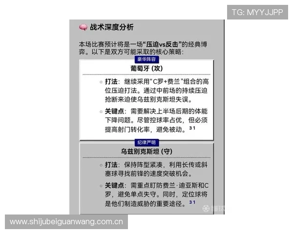 世界杯葡萄牙与乌兹别克斯坦比赛前的最新阵容信息与比赛亮点解读